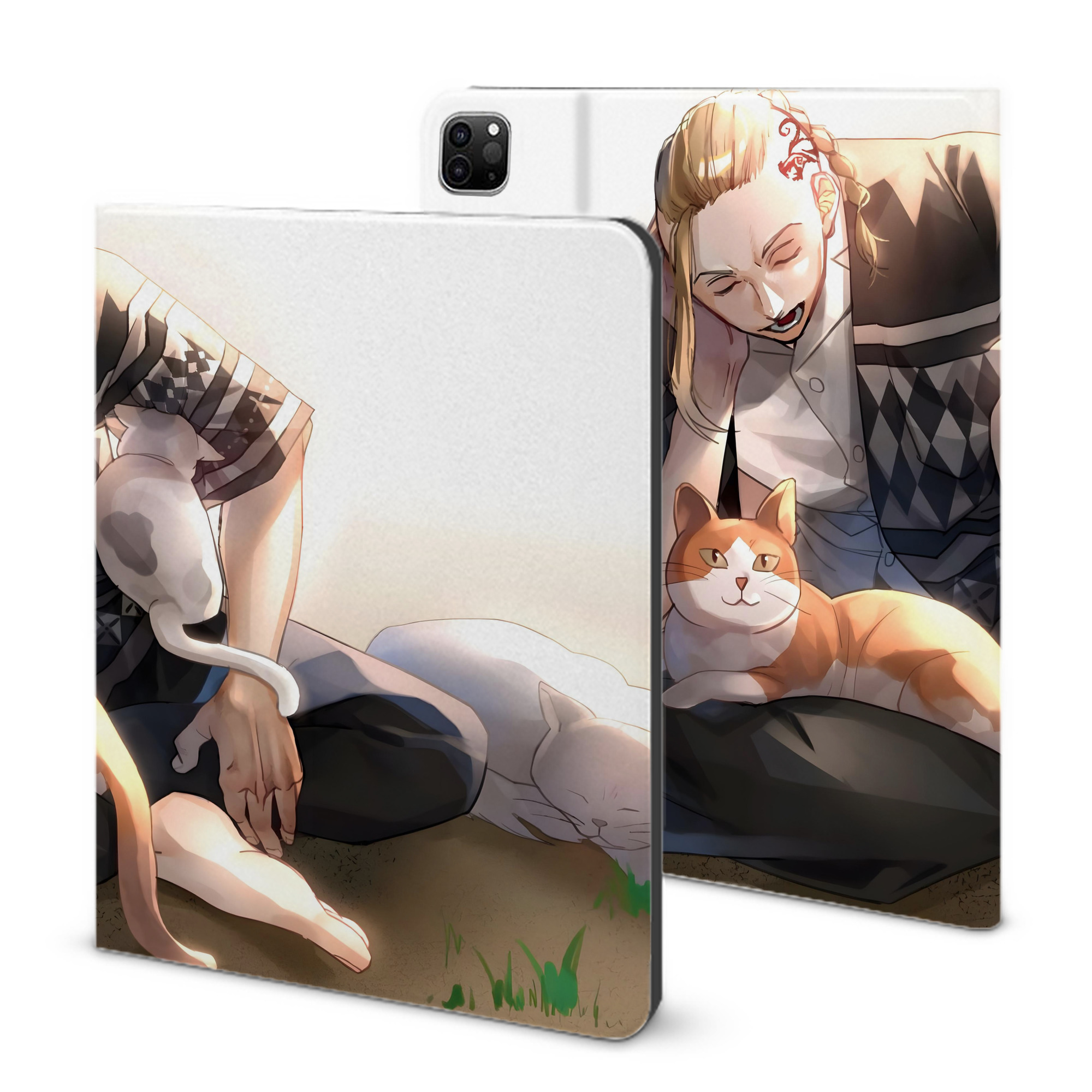 （画像用） 東京リベンジャーズ Tokyo Revengers IPad ケース ブック型 PUレザー TPU 耐衝撃 軽量 薄型 ペン収納なし 全面保護 IPad 各モデル対応